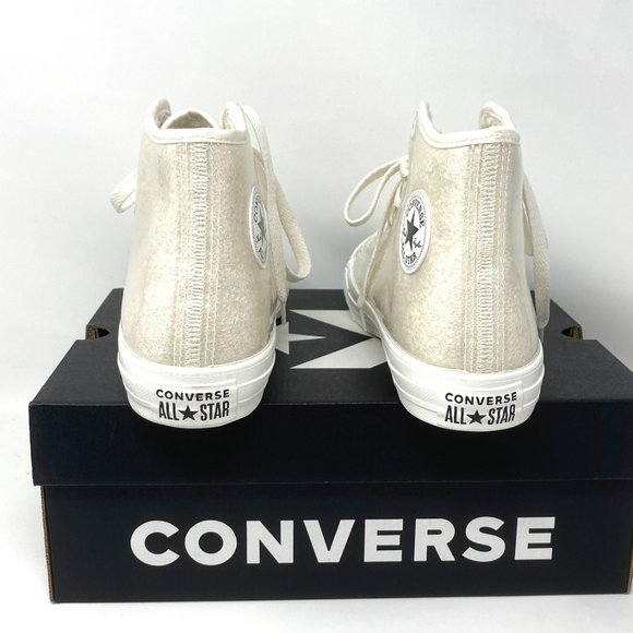Converse Chuck Taylor Shoes Women’s AS High Top Egret Canvas Sneakers 669307C - Picture 7 of 9